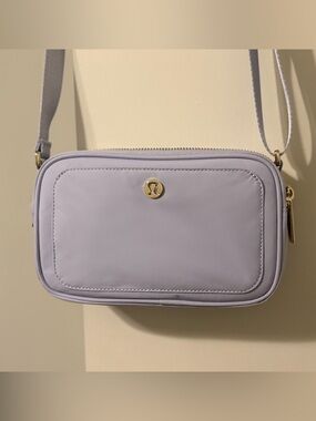 lululemon athletica Light Lavender Crossbody Bag - Gold Hardware